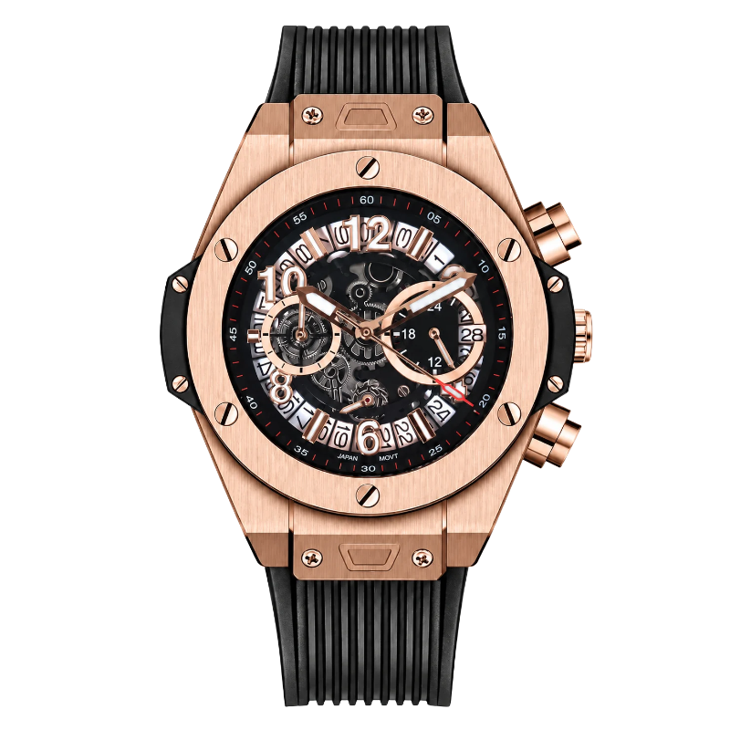 HUBLIKO BIG BANG ROSEGOLD SKELETON