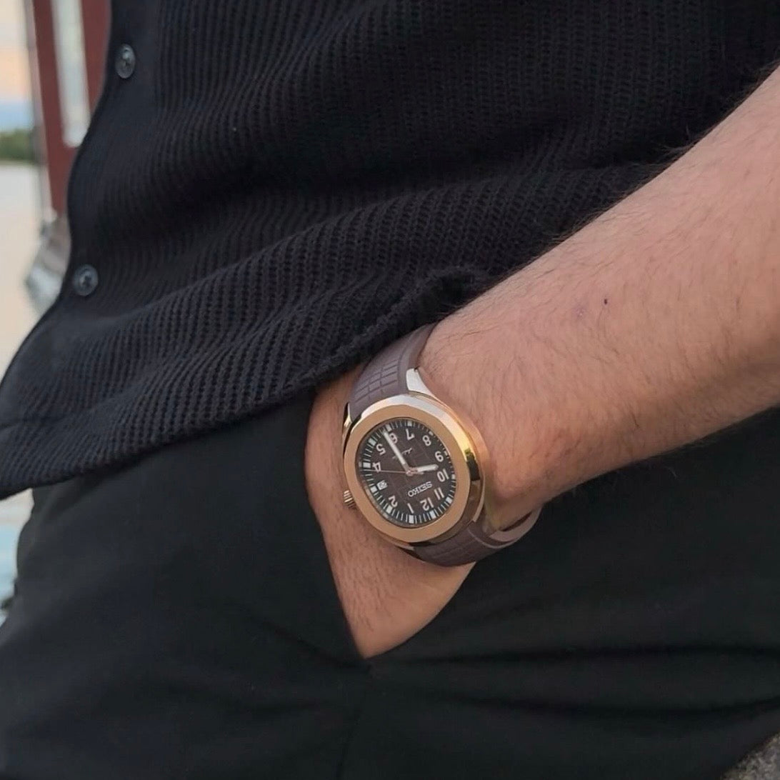 AQUA | BROWN ROSEGOLD