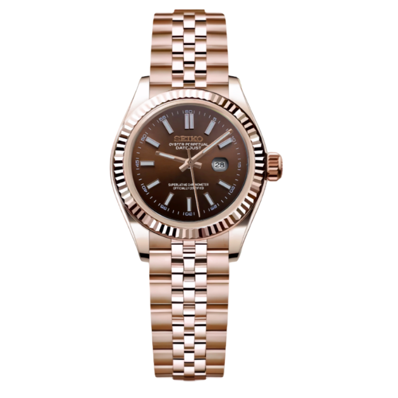 LADYJUST ROSEGOLD BROWN