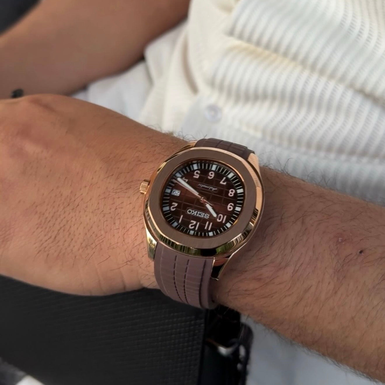 AQUA | BROWN ROSEGOLD