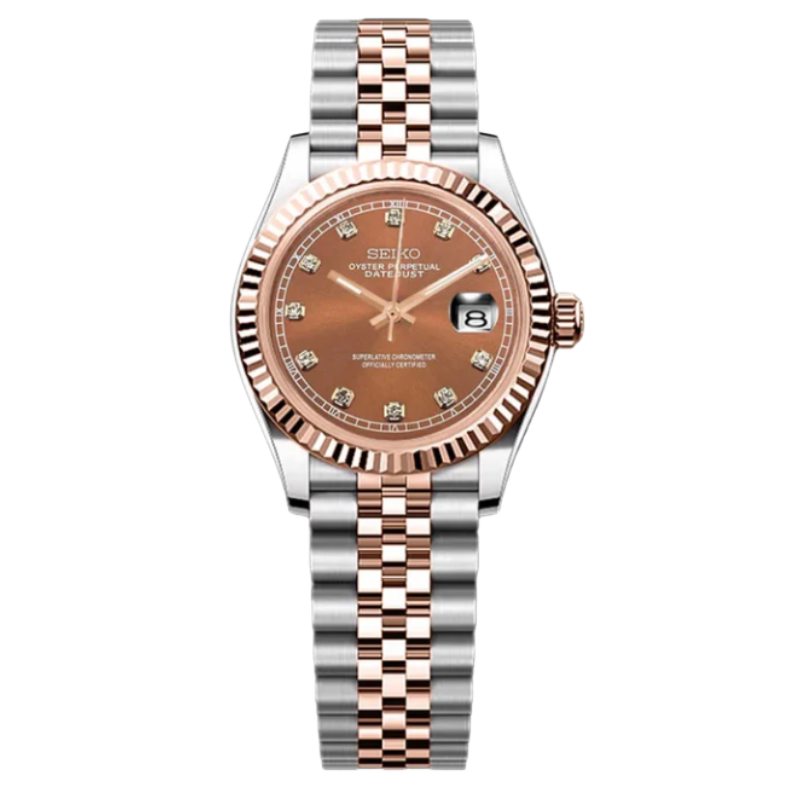 LADYJUST TWOTONE ROSEGOLD DIAMOND