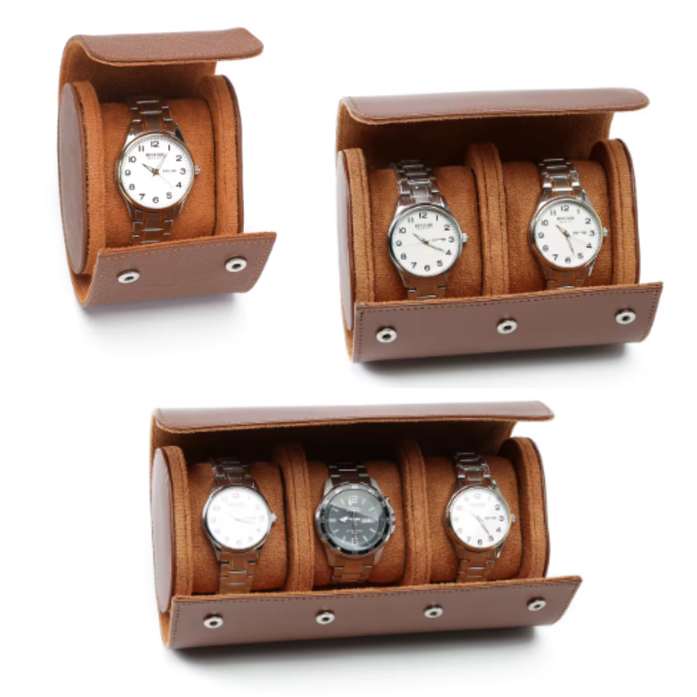 TRAVEL WATCH CASE | BROWN