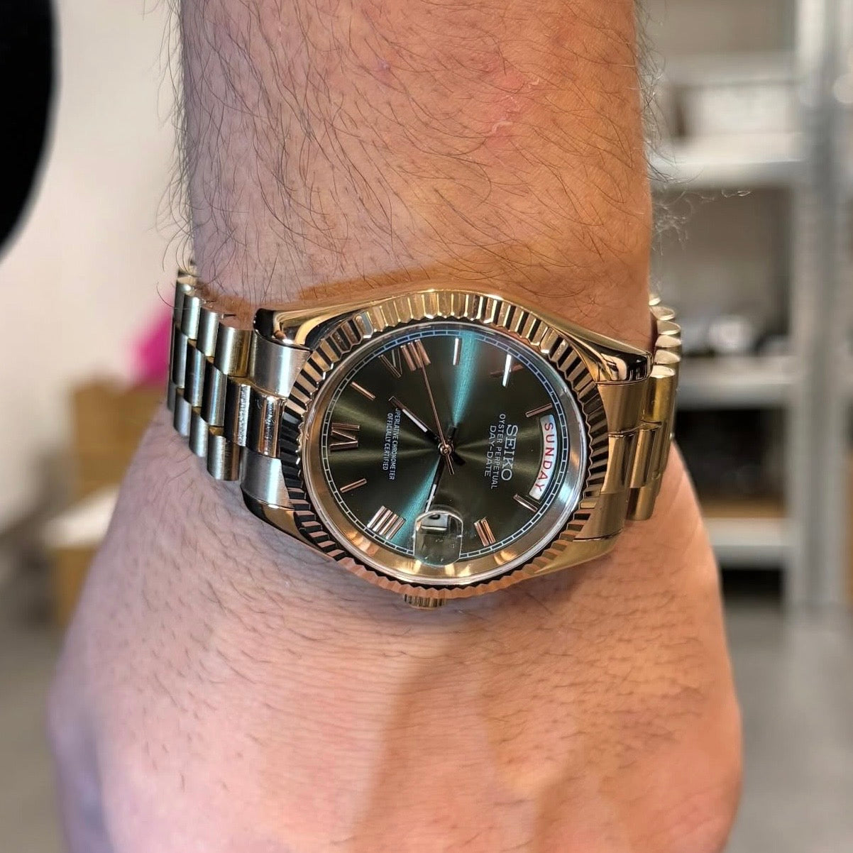 DATEIKO | ROMAN ROSEGOLD OLIVE